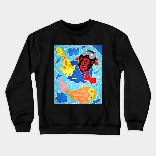 Koi Fish Crewneck Sweatshirt by Bucket Hat Kiddo